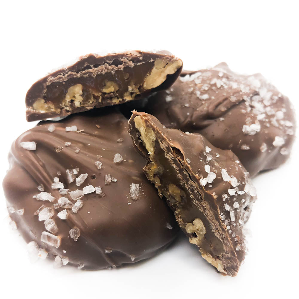 Milk Chocolate Sea Salt Pecan Turtle
