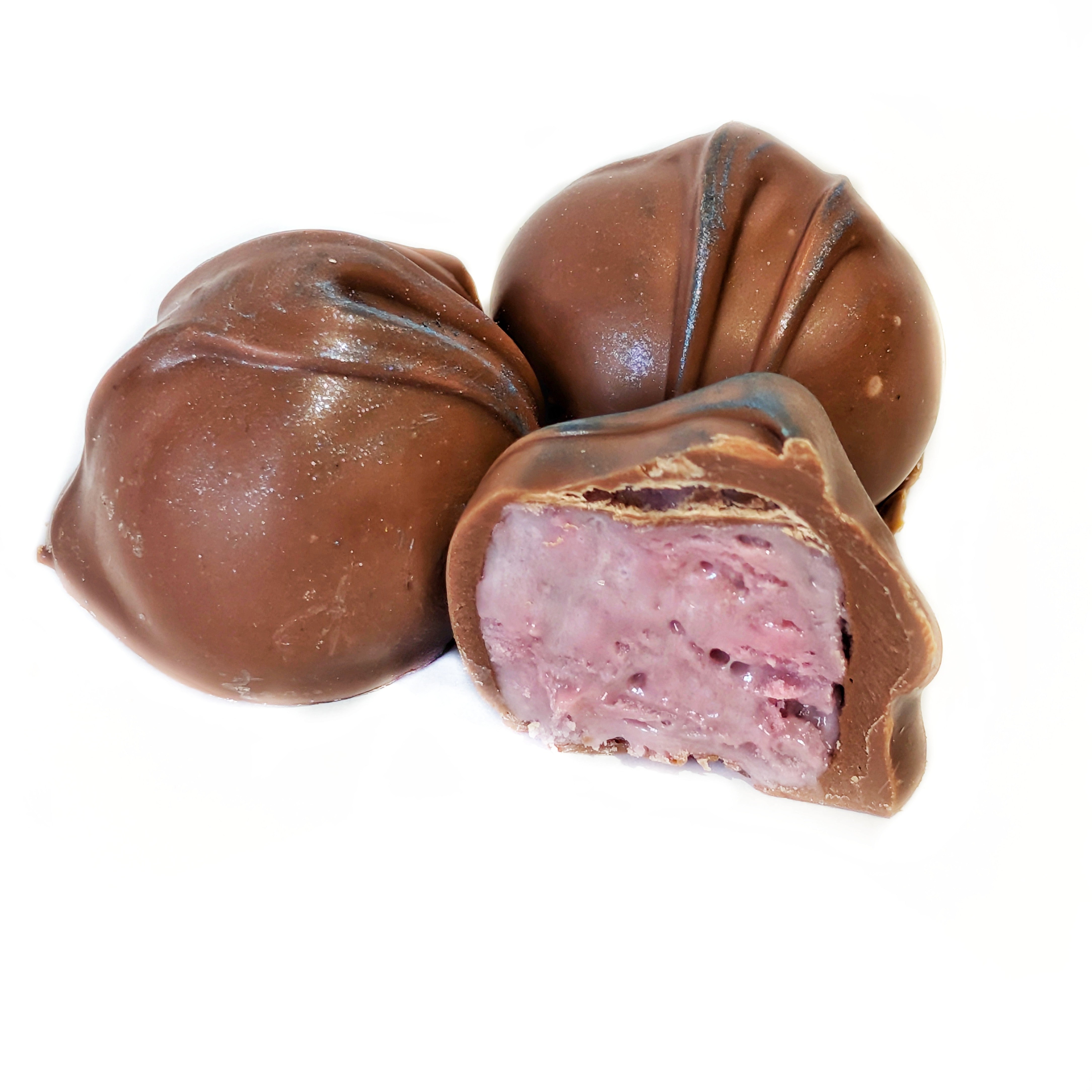 Milk Chocolate Blueberry Pomegranate Cream